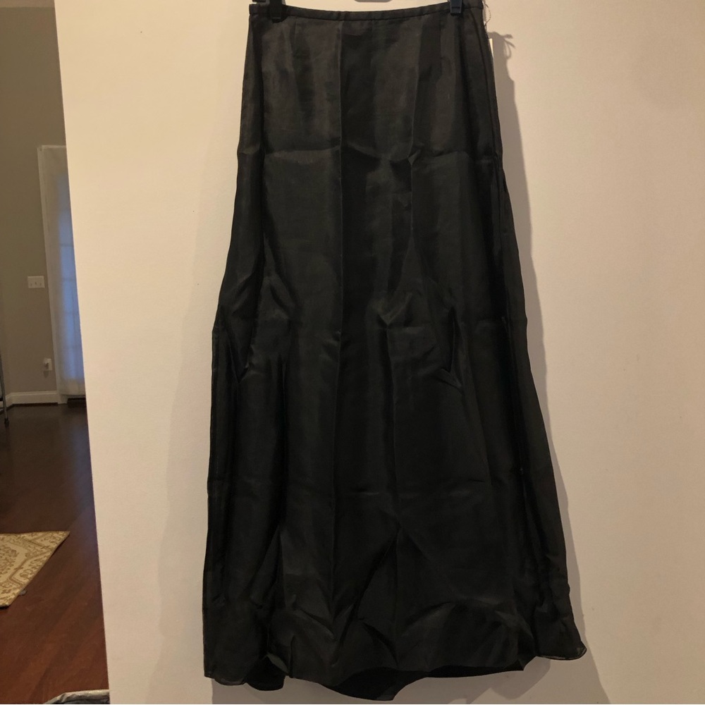 Kay Unger Extra Long 100% Silk Slight Hi Lo Evening Ball Skirt